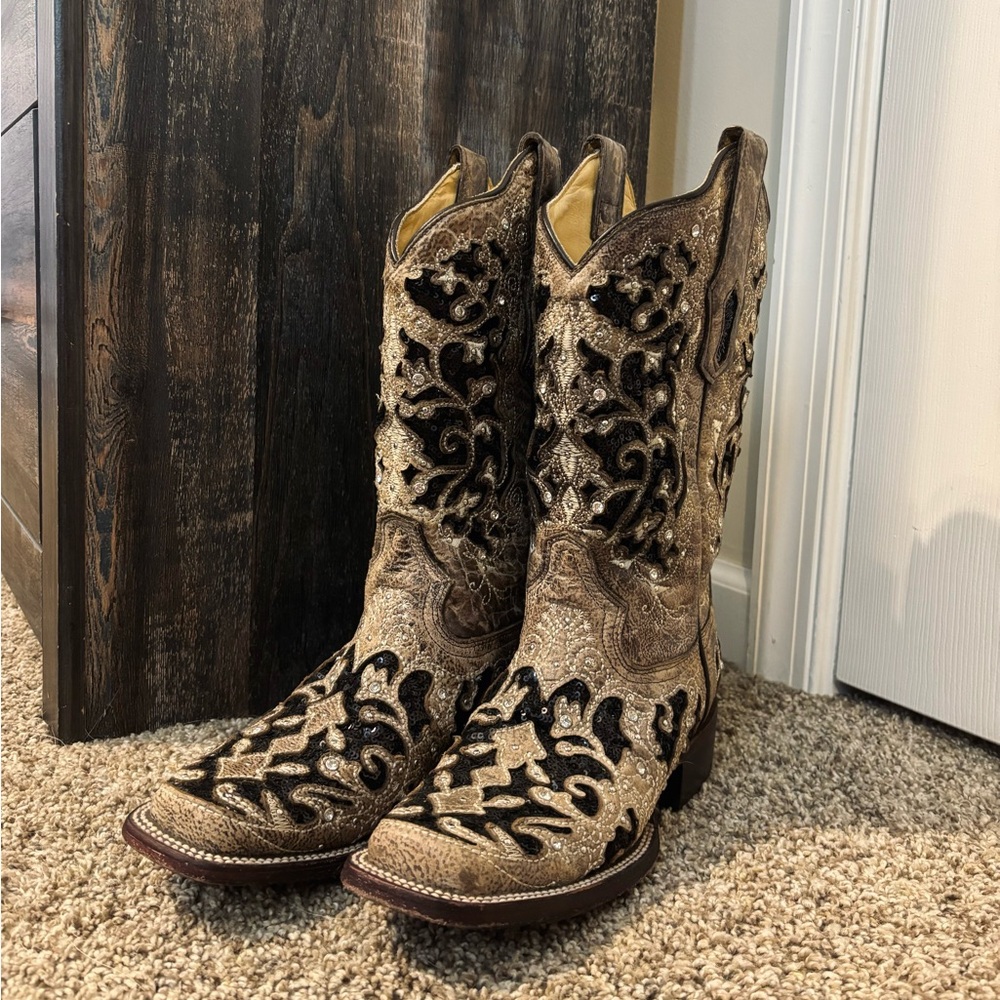 Women’s Square Toed Corral Cowboy Boots